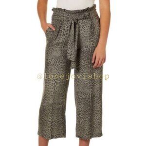 NWT! Rewash Grey Leopard Paperbag Pants | Breezy Summer to Fall Fun Style